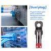 ciyeu 100Pcs Red RJ45 Port Ethernet LAN Hub Anti Dust Cover Plug Cap Blockout Protector with Proprietary Lock and Key view 3