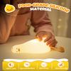 Cute Duck Night Light, Animal Lamp, Food Grade Silicone, Rechargeable, 3 Level Dimmable, Squishy Nursery Nightlight for Desk Decor, Funny Gifts Stuff for Boys Girls Baby, White Elephant Gifts view 4