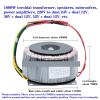 CVCKFKWAX 1800W toroidal Transformer, Speakers, subwoofers, Power amplifiers, 220V to Dual 24V + Dual 12V, 36V + Dual 12V, 52V + Dual 12V(Dual 52V and 12V) view 2