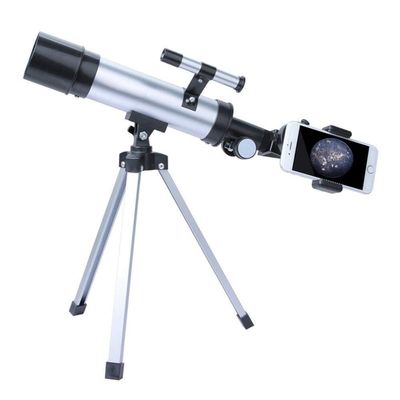 50mm Aperture Astronomical Telescope with 18X/90X Magnification, Finderscope, Tripod, and Phone Photography Capability