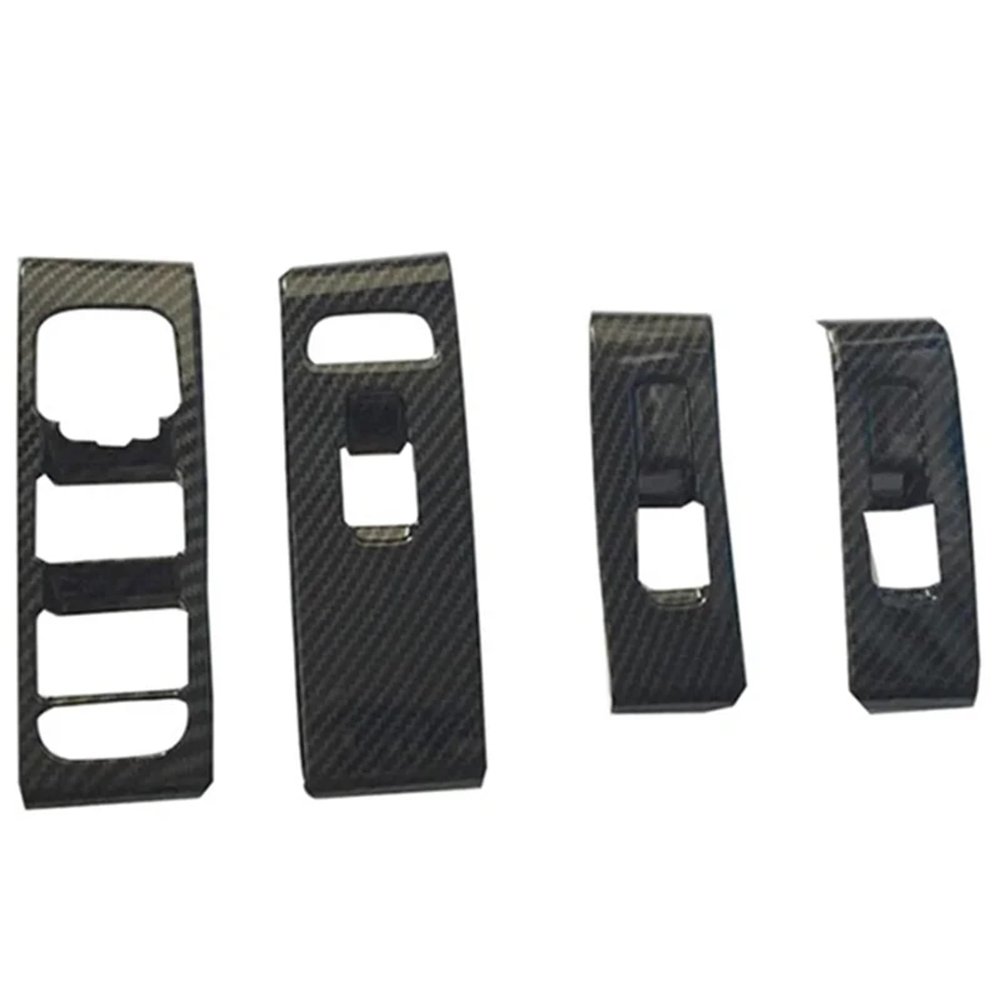 Car Door Window Glass Lift Control Switch Panel Cover Trim, for Abs Carbon Fibre, for Volvo, for Xc40