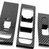 Car Door Window Glass Lift Control Switch Panel Cover Trim, for Abs Carbon Fibre, for Volvo, for Xc40 view 3