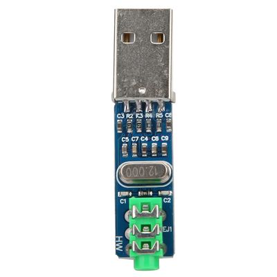Hyuduo 5V Mini USB DAC Decoder PCM2704 USB Sound Card Decoder Board DAC Audio Converter with HIFI Level Chip for PC (PCM2704)
