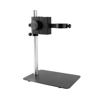 LJSM Lab Microscope Slides 29cm Microscope Focusing Bracket 40mm 50mm Aluminum Alloy Adjustable Focus Holder Table Stand for Camera Lens Accessory Microscope Parts(Small)