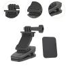 BaotyJie Action Camera Backpack Strap Mount Bag Belt Shoulder Strap Holder Sturdy Portable Extendable Multipurpose Backpack Mount Clip view 4