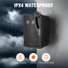 Herdio 3.5 Inch Passive Outdoor Speakers Wired Waterproof Wall Mount Speakers with 400W Superior Sound, All-Weather Durability, for Home Patio Garden Marine Boat Garage Indoor,4-Pack Balck view 3