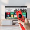 3 Pack Silicone Remote Cover Compatible with Fire Stick 3rd Gen,TOKERSE Anti Slip Shockproof Protective Case Covers Sleeve Skin with Lanyard - Black Red Blue view 3