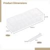 3-Piece Clear Cable Organizer Set With Lids & Removable Dividers, Includes 10 Cable Ties, Cord Storage Box For Electronics, Home, And Office view 3