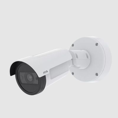 P1465-LE 29 mm 2MP Outdoor Bullet Camera with 29mm Tele Lens, DLPU, Forensic WDR, Lightfinder 2.0, OptimizedIR, and Edge-Based Analytics