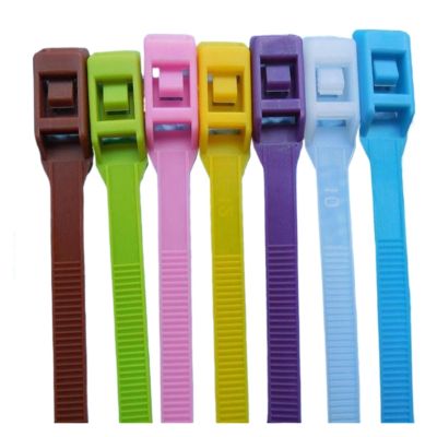 100pcs 14 Inch Double Lock Heavy Duty Unique Smooth Head Lock Design Nylon Cable Zip Ties for Soft 100Pack(Apple Green)