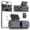 Dash Cam Front 4K, Front Dash Camera for Car with Free 32GB SD Card WiFi Mini Dashcam with APP Control, GPS, Night Vision, Parking Monitoring, G-Sensor, Loop Recording view 1
