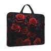 14 inch Laptop Sleeve with Handle Shockproof Laptop Bag Waterproof Computer Cover Bag Red Rose Photo Briefcase view 1