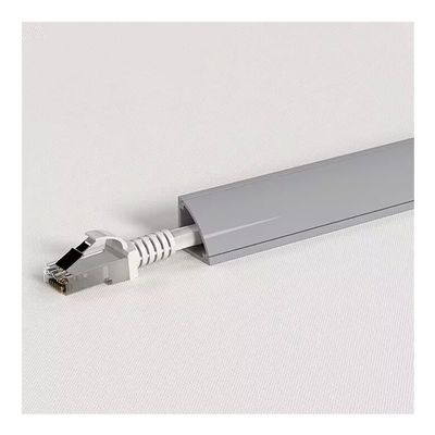 100 CM PVC Corner/Ceiling Paintable Cable Duct, Cord Channels/Cover with Self-Adhesive Back for Home/Warehouse/Factory/Office(Gray,24x24mm/0.94x0.94in)