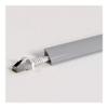 100 CM PVC Corner/Ceiling Paintable Cable Duct, Cord Channels/Cover with Self-Adhesive Back for Home/Warehouse/Factory/Office(Gray,24x24mm/0.94x0.94in) view 1