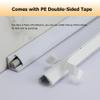 100 CM PVC Corner/Ceiling Paintable Cable Duct, Cord Channels/Cover with Self-Adhesive Back for Home/Warehouse/Factory/Office(Gray,24x24mm/0.94x0.94in) view 3