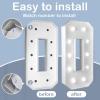 3FT/36 Inch Marquee Light up Numbers with White Lights,White Marquee Number 0-9 for Birthday Party Large Mosaic Frame Letter Cardboard Pre-Cut Foam Board Sign Diy Decorations Anniversary(20) view 4