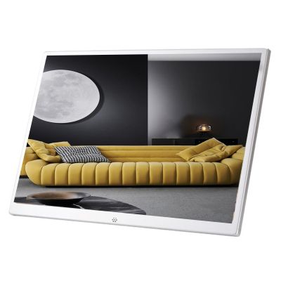 XYIANG 32-Inch Hd IPS Wall-Mounted Commercial Advertising Digital Photo Frame, 1080P Video Playback Artifact (White)