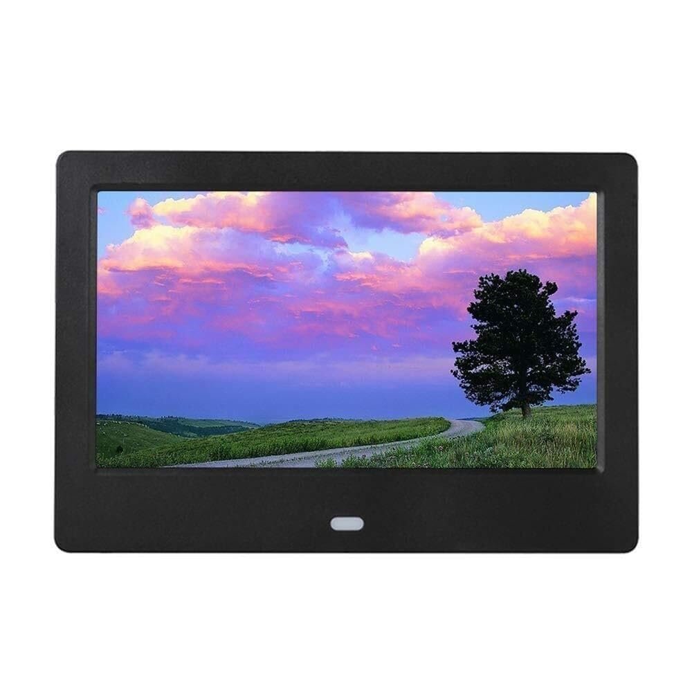 XYIANG 10-Inch Digital Picture Frame with Hd 1024X600 Display, Video & Music Playback, Calendar Timer, USB & Sd Support, Black