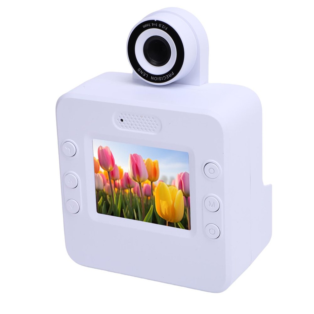Yoidesu Instant Camera, Kids Camera with 1080P Videos, Holiday Birthday Gifts for Kids Age 3-12, Toddler Portable Travel Print Digital Camera Toy for 4 5 6 7 8 9 Year Boys Girls (White)