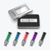 Fashion Crystal USB Drives Bulk Custom, 100 Pack Personalized Engraved Promotional Flash Drives for Wedding Favors, Corporate Events, Branded Business Gifts with Logo Packaging (8 GB) view 1