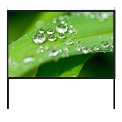 16:9 HD Outdoor Projector Screen with Stand, Portable Washable Wrinkle-Free Movie Screen for Travel, Camping, Backyard, with Carry Bag(84inch/186x105cm)