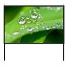 16:9 HD Outdoor Projector Screen with Stand, Portable Washable Wrinkle-Free Movie Screen for Travel, Camping, Backyard, with Carry Bag(84inch/186x105cm) view 1