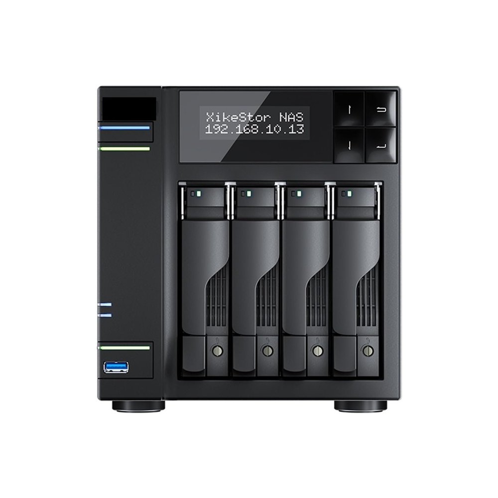 Desk Server DDR5 8G/16G/32G Memory NAS 4 M.2 Slots 4 SATA Bays Sever N100 Processor No Hard Drive(16GB)