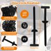 100PCS Nylon Universal Cable Tie Buckle - Multifunctional Nylon Zip Ties With Pin & Button Design - Plastic Cable Ties Tool - Fasteners Car Body UV Resistant Zipties for Car Daily Repair Bumper Clips view 2