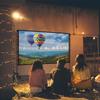 120" Portable Projector Screen with Stand, Foldable & Anti-Crease, HD 4K Movie Screen for Outdoor/Indoor Use, Home Theater, Parties & Business Presentations - Includes Carry Bag view 1
