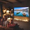 120" Portable Projector Screen with Stand, Foldable & Anti-Crease, HD 4K Movie Screen for Outdoor/Indoor Use, Home Theater, Parties & Business Presentations - Includes Carry Bag view 4