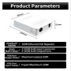 BACODLUL 4 Port P-O//E Extender 100...M Network P-O//E Repeater IP30 VLAN 44-57V 30W view 2