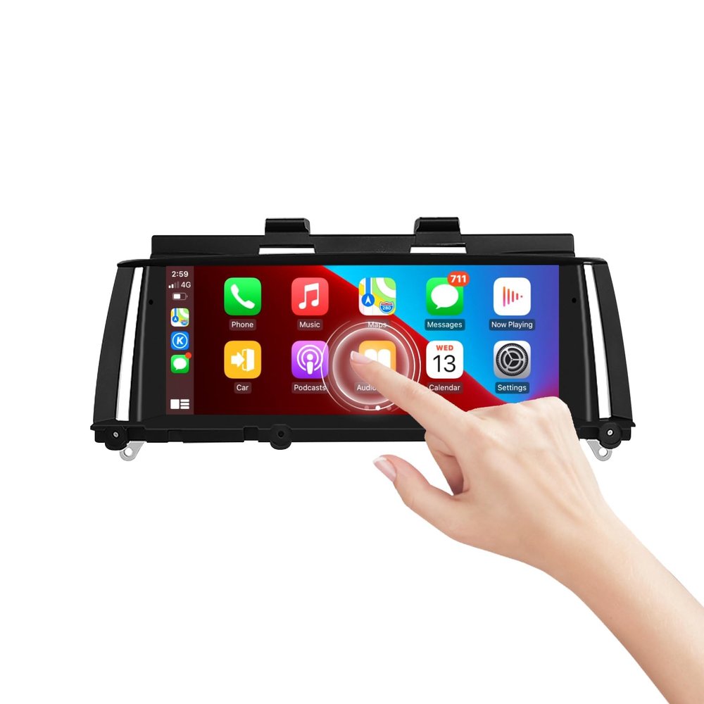 8.8" Carplay for BMW X3 F25 X4 F26 (2011-2014) CIC System, Wireless Carplay Android Auto, Car Stereo Bluetooth Navigation Media Player (4+32GB)