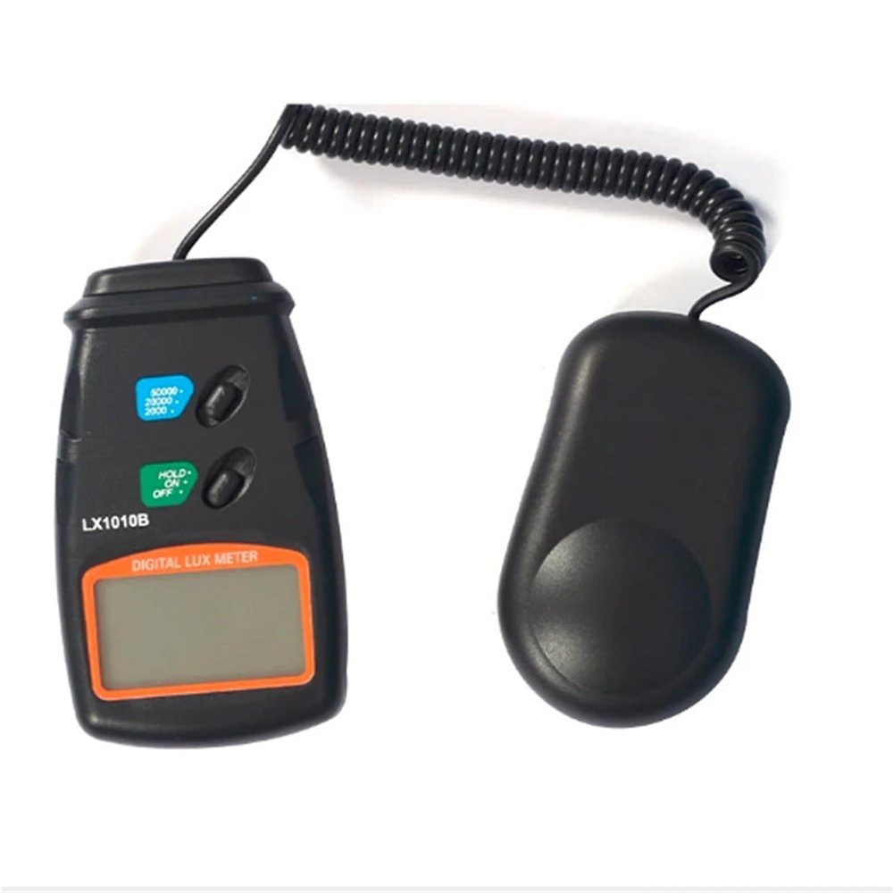 UV Meter, LX1010B Illuminometer 3 Range Digital LCD 50,000 Lux Meter Photometer Luxmeter Light Meter