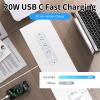 Embedded Power Strip with 3 AC,1 USB A and USB C Port, Recessed Power Outlet with 20W PD USB A,USB C Port, Flush Mount Desk Outlet with 6ft Cord view 4