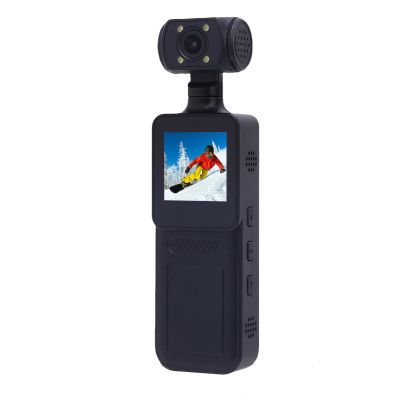Zunate 4K Ultra HD Camcorder, Mini Video Audio Cam with 180 Rotating Lens, WiFi Enabled Action Camera, Sport Action Outdoor Video Recorder for Outdoor Sports