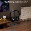 Ahonnpely Headphone Stand for Desk - Headset Stand with Aluminum Hanger, Headphone Holder for AirPods Max, Sony, Bose, Beats and More (Black_2 Pack) view 2