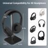 Ahonnpely Headphone Stand for Desk - Headset Stand with Aluminum Hanger, Headphone Holder for AirPods Max, Sony, Bose, Beats and More (Black_2 Pack) view 3