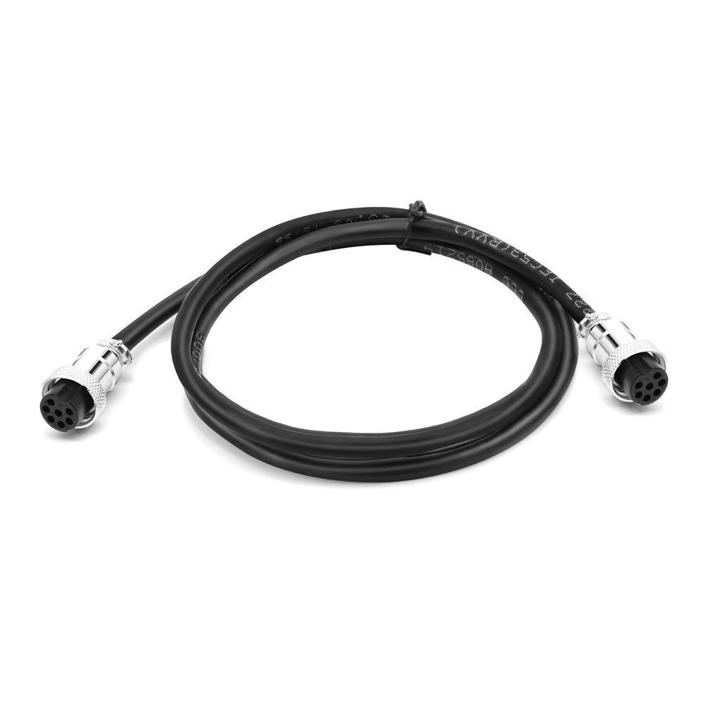 16.4Ft GX12 7Pin Female to Female Aviation Connector Cable,Metal Circular Adapter PVC Cable Connector 5A/125V,12mm for Electrical and Electronic Connections AWG24 Cable 5M