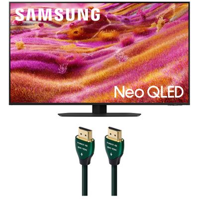 Samsung QN55QN90FAFXZA 55 Inch Neo QLED 4K QN90F Vision AI Smart TV with an AudioQuest Forest 1.5M 48G 8K-10K HDMI Digital Cable (2025)