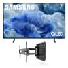 Samsung QN50Q8FAAFXZA 50 Inch Class QLED Q8F 4K Vision AI Smart TV with a Kanto R500 Recessed Ultra-Low Profile Full-Motion Mount (2025) view 1