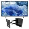 Samsung QN43Q8FAAFXZA 43 Inch Class QLED Q8F 4K Vision AI Smart TV with a Kanto R400 Recessed in-Wall Full Motion Articulating TV Mount (2025) view 1