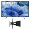 Samsung QN50Q8FAAFXZA 50 Inch Class QLED Q8F 4K Vision AI Smart TV with a Kanto R300 Recessed Low Profile Full Motion TV Wall Mount (2025) view 1