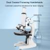 200000X HD Biological Microscope, Lab Microscope, 0-45 Viewing Angle, Dual Coaxial Focus, Professional Biological Microscope Kit for Students Adults School/Laboratory/Aquaculture view 4