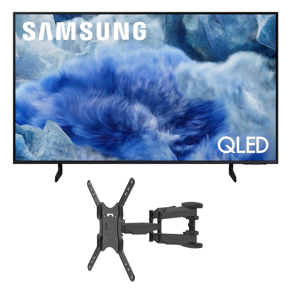 Samsung QN43Q8FAAFXZA 43 Inch Class QLED Q8F 4K Vision AI Smart TV with a Kanto M600 Full Motion TV Mount (2025)
