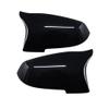 ZLxGMK Gloss Black Side Mirror Cover Caps for Compatible 5 Series F10 F11 F18 LCI Models 2014 2016 view 2