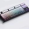 134 Keys PBT Doubleshot Keycaps Cherry Profile Shine Through Topographic Keycaps Set Fit for 61/64/87/104/108 Cherry Mx Switches Mechanical Keyboard view 4