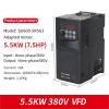 1pc SU600 VFD 3.7KW/5.5KW 380V 3phase Input 3 Phase Output Inverter Frequency Converter Motor Speed Controller(5.5KW 380V 1-3PH B) view 3