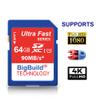 BigBuild Technology 64GB SDXC Memory Card for Panasonic Lumix DC G97, TZ99, ZS99, S1II, S1IIE Camera view 3
