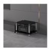 Audio Stands HiFi Entertainment Media Stand Audio Equipment Foot pegs Strong Load-Bearing Capacity No Damage to Equipment Suitable for a Wide Range of Applications(Black,2 Tier) view 1