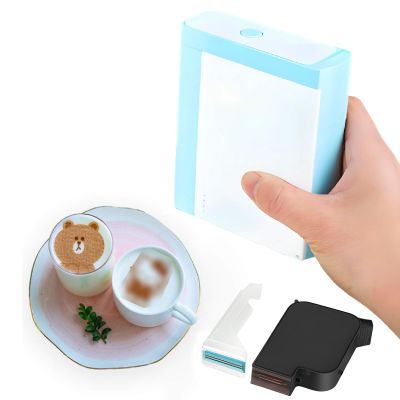Coffee Printer Handheld, Portable Printpen DIY Custom Text Pattern for Bread Biscuit Cake Coffee,Black